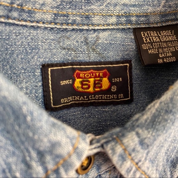 Rout 66 -Original Clothes-  Jean shirt - Picture 7 of 7